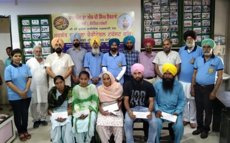 ਸਰਬੱਤ ਦਾ ਭਲਾ ਚੈਰੀਟੇਬਲ ਟਰੱਸਟ ਵੱਲੋਂ ਲੋੜਵੰਦ ਪਰਿਵਾਰਾਂ ਨੂੰ ਦਿੱਤੀ ਸਹਾਇਤਾ ਰਾਸ਼ੀ