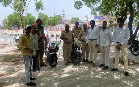 ਜਿਲ੍ਹਾ ਸਾਂਝ ਕੇਂਦਰ ਦੀ ਟੀਮ ਦਾ ਸ਼ਲਾਘਾਂਯੋਗ ਉਪਰਾਲਾ, ਧੁੱਪ ਵਿੱਚ ਡਿਊਟੀ ਕਰ ਰਹੇ ਮੁਲਾਜ਼ਮਾਂ ਨੂੰ ਵਰਤਾਈ ਗਈ ਸ਼ਿਕੰਜਵੀ