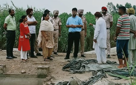 ਬਾਰਿਸ਼ਾਂ ਦੇ ਮੱਦੇਨਜ਼ਰ ਡਿਪਟੀ ਕਮਿਸ਼ਨਰ ਨੇ ਕੀਤਾ ਡ੍ਰੇਨਾਂ ਦਾ ਨਿਰੀਖਣ