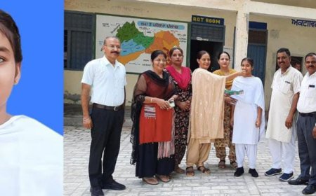 ਸਰਕਾਰੀ ਕੰਨਿਆ ਸਕੂਲ ਦੀ ਵਿਦਿਆਰਥਣ ਆਸਥਾ ਨੇ ਅਧਿਆਪਕਾਂ ਅਤੇ ਮਾਪਿਆਂ ਦਾ ਨਾਮ ਕੀਤਾ ਰੌਸ਼ਨ