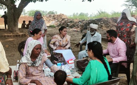 ਹੈੱਲਥ ਵੈੱਲਨੈਸ ਸੈਂਟਰ ਪਿੰਡ ਅਬੁਲਖੁਰਾਣਾ ਵਿਖੇ ਲਗਾਇਆ NCD ਕੈਂਪ