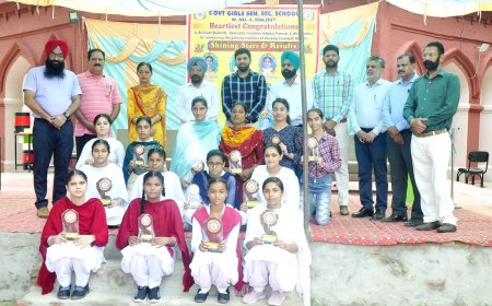 ਬੋਰਡ ਪ੍ਰੀਖਿਆ ਦੇ ਵਿੱਚ ਪਹਿਲੀਆਂ 3 ਪੁਜ਼ੀਸ਼ਨਾਂ ਹਾਸਿਲ ਕਰਨ ਵਾਲੀਆਂ ਵਿਦਿਆਰਥਣਾਂ ਦਾ ਸਨਮਾਨ ਸਮਾਰੌਹ