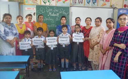 ਐੱਸ. ਡੀ ਸੀਨੀਅਰ ਸੈਕੰਡਰੀ ਸਕੂਲ, ਮਲੋਟ ਵਿੱਚ 'ਸਪੈਲਿੰਗ ਬੀ ਕੰਪੀਟੀਸ਼ਨ' ਕਰਵਾਇਆ ਗਿਆ