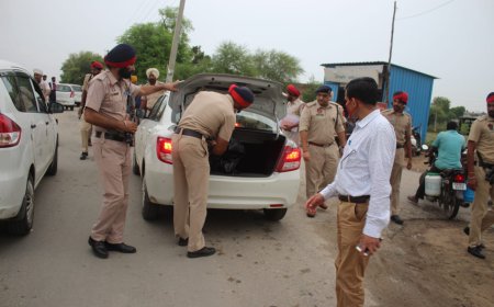 ਡੀ.ਆਈ.ਜੀ ਇੰਟੈਲੀਜੈਂਸ ਪੰਜਾਬ ਅਤੇ ਐੱਸ.ਐੱਸ.ਪੀ ਵੱਲੋਂ ਜਿਲ੍ਹਾ ਅੰਦਰ ਨਾਕਿਆ ਦੀ ਅਚਨਚੇਤ ਚੈਕਿੰਗ ਕੀਤੀ ਗਈ