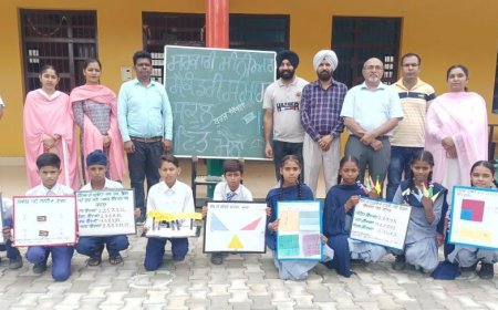 ਸਰਕਾਰੀ ਸੀਨੀ. ਸੈਕੰ. ਸਕੂਲ ਬੁਰਜ ਸਿੱਧਵਾਂ ਵਿਖੇ ਲਗਾਇਆ ਗਿਆ ਗਣਿਤ ਮੇਲਾ