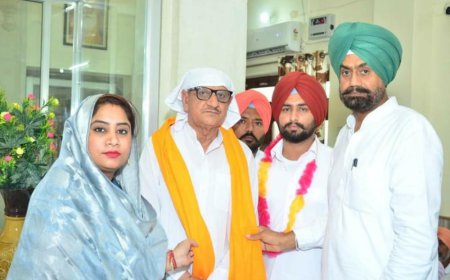 ਜਗਤਪਾਲ ਸਿੰਘ ਬਰਾੜ ਨਵ-ਨਿਯੁਕਤ ਪ੍ਰਧਾਨ ਮਲੋਟ ਕਾਂਗਰਸ ਦਿਹਾਤੀ ਦਾ ਪਿੰਡ ਚੱਕ ਸ਼ੇਰੇਵਾਲਾ ਵਿਖੇ ਹੋਇਆ ਤਾਜਪੋਸ਼ੀ ਸਮਾਗਮ