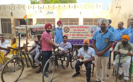 ਸਰਬੱਤ ਦਾ ਭਲਾ ਚੈਰੀਟੇਬਲ ਟਰੱਸਟ ਵੱਲੋਂ ਅੰਗਹੀਣ ਵਿਅਕਤੀਆਂ ਨੂੰ ਦਿੱਤੇ ਗਏ ਸਹਾਇਤਾ ਰਾਸ਼ੀ ਦੇ ਚੈੱਕ