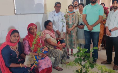 ਸਿਵਲ ਹਸਪਤਾਲ ਮਲੋਟ ਨੇ ਵਾਤਾਵਰਨ ਨੂੰ ਸ਼ੁੱਧ ਰੱਖਣ ਦੇ ਲਈ ਕੀਤੀ ਅਨੌਖੀ ਪਹਿਲ, ਨਵ-ਜੰਮੇ ਬੱਚਿਆਂ ਦੇ ਮਾਪਿਆਂ ਨੂੰ ਵੰਡੇ ਫ਼ਲਦਾਰ ਬੂਟੇ