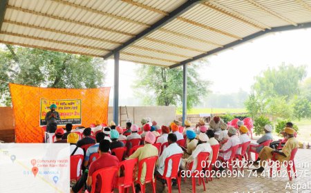 ਪਿੰਡ ਆਲਮਵਾਲਾ ਵਿਖੇ ਝੋਨੇ ਦੀ ਪਰਾਲੀ ਨਾ ਸਾੜਨ ਬਾਰੇ ਲਗਾਇਆ ਗਿਆ ਕਿਸਾਨ ਜਾਗਰੂਕਤਾ ਕੈਂਪ
