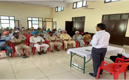 ਝੋਨੇ ਦੀ ਪਰਾਲੀ ਦੀ ਸੁਚੱਜੀ ਸਾਂਭ-ਸੰਭਾਲ ਸੰਬੰਧੀ ਪਿੰਡ ਪਿਉਰੀ ਬਲਾਕ ਗਿੱਦੜਬਾਹਾ ਵਿਖੇ ਲਗਾਇਆ ਗਿਆ ਕਿਸਾਨ ਜਾਗਰੂਕਤਾ ਕੈਂਪ