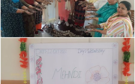 ਜੀ.ਟੀ.ਬੀ ਖਾਲਸਾ ਸੀਨੀਅਰ ਸੈਕੰਡਰੀ ਸਕੂਲ ਵਿੱਚ ਕਰਵਾਚੌਥ ਮੌਕੇ ਕਰਵਾਏ ਗਏ ਮਹਿੰਦੀ ਮੁਕਾਬਲੇ