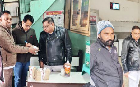 ਸਿਹਤ ਵਿਭਾਗ ਵੱਲੋਂ ਮਲੋਟ ਸ਼ਹਿਰ ਵਿਖੇ ਖਾਣ ਪੀਣ ਵਾਲੀਆਂ ਸ਼ੱਕੀ ਵਸਤੂਆਂ ਦੇ ਲਏ ਗਏ ਸੈਂਪਲ