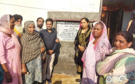 10 ਲੱਖ ਰੁਪਏ ਦੀ ਲਾਗਤ ਨਾਲ ਪਿੰਡ ਦਾਨੇਵਾਲਾ ਦੀਆਂ ਗਲੀਆਂ ਤੇ ਨਾਲੀਆਂ ਦਾ ਕੈਬਨਿਟ ਮੰਤਰੀ ਨੇ ਨੀਂਹ ਪੱਥਰ ਰੱਖਿਆ