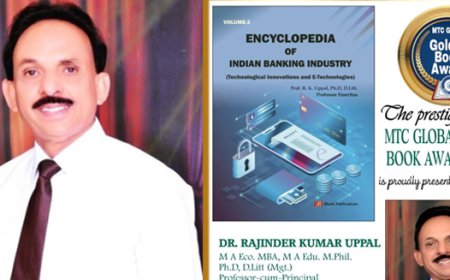 ਪ੍ਰੋਫੈਸਰ ਆਰ.ਕੇ ਉੱਪਲ MTC ਗਲੋਬਲ ਦੁਆਰਾ "ਗੋਲਡਨ ਬੁੱਕ ਅਵਾਰਡ- 2024" ਨਾਲ ਕੀਤਾ ਗਿਆ ਸਨਮਾਨਿਤ