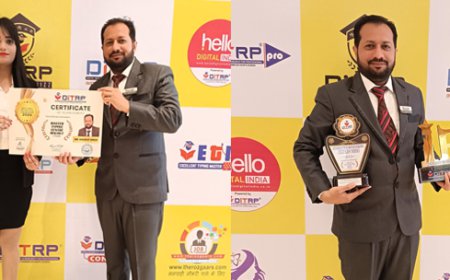 ਡਿਜਿਟਲ ਇਨਫਾਰਮੇਸ਼ਨ ਟੈਕਨੋਲਜੀ & ਰਿਸਰਚ ਫਾਰ ਪ੍ਰਫੈਸ਼ਨਲ (DITRP) ਮੁੰਬਈ ਦੇ ਵੱਲੋਂ ਮਾਸਟਰ ਟਾਈਪਿੰਗ ਸੈਂਟਰ, ਮਲੋਟ ਨੂੰ INDIA’s BEST 100 COMPUTER INSTITUTE 2024 AWARD ਨਾਲ ਕੀਤਾ ਸਨਮਾਨਿਤ