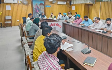 ਡਿਪਟੀ ਕਮਿਸ਼ਨਰ ਨੇ ਨਰਮੇਂ ਦੀ ਫ਼ਸਲ ਨੂੰ ਚਿੱਟੀ ਮੱਖੀ ਅਤੇ ਹੋਰ ਕੀਟਾਂ ਤੋਂ ਬਚਾਉਣ ਲਈ ਨਦੀਨ ਨਸ਼ਟ ਮੁਹਿੰਮ ਨੂੰ ਸਫਲ ਬਨਾਉਣ ਲਈ ਮੀਟਿੰਗ ਦਾ ਕੀਤਾ ਆਯੋਜਨ