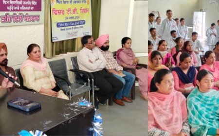 ਸਿਹਤ ਵਿਭਾਗ ਵੱਲੋਂ ਵਿਸ਼ਵ ਟੀ.ਬੀ ਦਿਵਸ ਦੇ ਸੰਬੰਧ ਵਿੱਚ ਸਿਵਲ ਹਸਤਪਾਲ ਸ਼੍ਰੀ ਮੁਕਤਸਰ ਸਾਹਿਬ ਵਿਖੇ ਕੀਤਾ ਗਿਆ ਜਿਲ੍ਹਾ ਪੱਧਰੀ ਸਮਾਗਮ