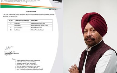 ਸ਼੍ਰੀ ਮੁਕਤਸਰ ਸਾਹਿਬ ਦੇ ਵਿਧਾਇਕ ਜਗਦੀਪ ਸਿੰਘ ਕਾਕਾ ਬਰਾੜ ਫਿਰੋਜ਼ਪੁਰ ਤੋਂ ਆਮ ਆਦਮੀ ਪਾਰਟੀ ਵੱਲੋਂ ਹੋਣਗੇ ਉਮੀਦਵਾਰ