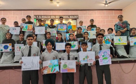 ਜੀ.ਟੀ.ਬੀ ਖਾਲਸਾ ਸੀਨੀਅਰ ਸੈਕੰਡਰੀ ਸਕੂਲ ਮਲੋਟ ਵਿਖੇ ‘Earth Day’ ਮਨਾਇਆ ਗਿਆ
