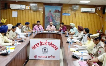 ਲੋਕ ਸਭਾ ਹਲਕੇ ਫਿਰੋਜ਼ਪੁਰ ਦੇ ਜਨਰਲ ਤੇ ਪੁਲਿਸ ਅਬਜ਼ਰਵਰ ਵੱਲੋਂ ਸ਼੍ਰੀ ਮੁਕਤਸਰ ਸਾਹਿਬ ਦਾ ਕੀਤਾ ਦੌਰਾ