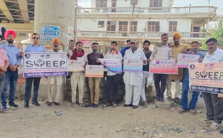 ਲਾਇਨਜ਼ ਕਲੱਬ ਮੁਕਤਸਰ ਆਜ਼ਾਦ ਦੇ ਸਹਿਯੋਗ ਨਾਲ ਕਰਵਾਈ ਗਈ ਸਵੀਪ ਗਤੀਵਿਧੀ