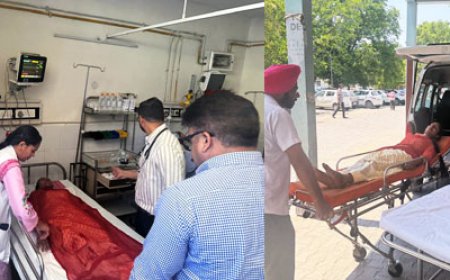 ਸਿਵਲ ਹਸਪਤਾਲ ਬਠਿੰਡਾ ਦੇ ਐਮਰਜੈਂਸੀ ਵਾਰਡ ਵਿੱਚ ਸਿਵਲ ਸਰਜਨ ਬਠਿੰਡਾ ਵੱਲੋਂ ਹੀਟ ਵੇਵ ਸੰਬੰਧੀ ਕਰਵਾਈ ਗਈ ਮੌਕ ਡਰਿੱਲ