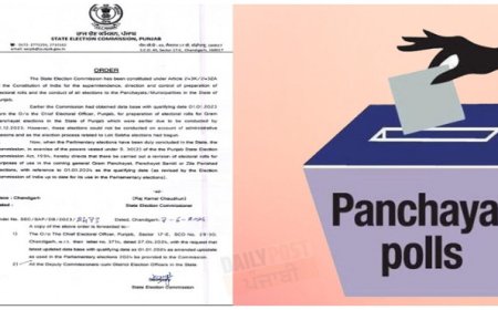 ਪੰਜਾਬ ਵਿੱਚ ਪੰਚਾਇਤੀ ਤੇ ਨਗਰ ਨਿਗਮ ਦੀਆਂ ਚੋਣਾਂ ਦੀਆਂ ਤਿਆਰੀਆਂ ਸ਼ੁਰੂ ਕਰਨ ਦੇ ਆਦੇਸ਼ ਜਾਰੀ