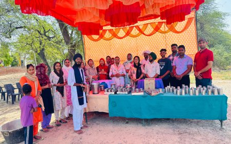 ਸ਼੍ਰੀ ਗੁਰੂ ਅਰਜਨ ਦੇਵ ਜੀ ਦੇ ਸ਼ਹੀਦੀ ਦਿਹਾੜੇ ਨੂੰ ਸਮਰਪਿਤ ਠੰਡੇ ਮਿੱਠੇ ਜਲ ਦੀ ਲਗਾਈ ਗਈ ਛਬੀਲ