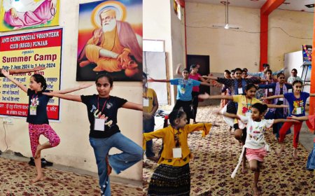 ਮਲੋਟ ਵਿੱਚ ਚੱਲ ਰਹੇ ਸਮਰ ਕੈਂਪ ਵਿਜ਼ਨ ਐਂਡ ਏਮ ਵਿੱਚ ਮਨਾਇਆ ਗਿਆ ਯੋਗਾ ਦਿਵਸ