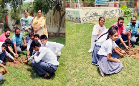 ਮਲੋਟ ਦੇ ਪਿੰਡ ਰੱਥੜੀਆਂ ਦੇ ਐੱਸ.ਡੀ ਸਕੂਲ ਵਿੱਚ ਲਗਾਏ ਗਏ ਸ਼ਾਨਦਾਰ ਅਤੇ ਫਲਦਾਰ ਬੂਟੇ