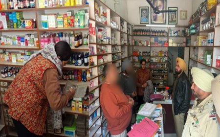 ਸ਼੍ਰੀ ਮੁਕਤਸਰ ਸਾਹਿਬ ਪੁਲਿਸ ਨੇ ਮੈਡੀਕਲ ਸਟੋਰਾਂ ਤੇ ਕੀਤੀ ਅਚਨਚੇਤ ਛਾਪੇਮਾਰੀ