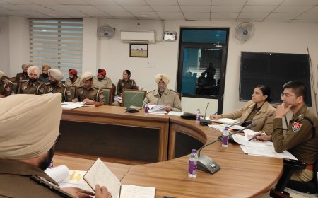 ਸ਼੍ਰੀ ਮੁਕਤਸਰ ਸਾਹਿਬ ਵਿਖੇ ਮੇਲੇ ਮਾਘੀ ਸੰਬੰਧੀ ਜਿਲ੍ਹਾ ਪੁਲਿਸ ਵੱਲੋਂ ਕੀਤੀ ਗਈ ਮੀਟਿੰਗ