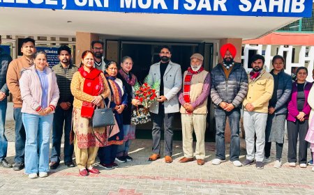 ਸ੍ਰੀਮਤੀ ਪ੍ਰੋ. ਮੰਜੂ ਕਪੂਰ ਨੇ ਸਰਕਾਰੀ ਕਾਲਜ ਸ਼੍ਰੀ ਮੁਕਤਸਰ ਸਾਹਿਬ ਦੇ ਪ੍ਰਿੰਸੀਪਲ ਵਜੋਂ ਸੰਭਾਲਿਆ ਕਾਰਜਭਾਰ