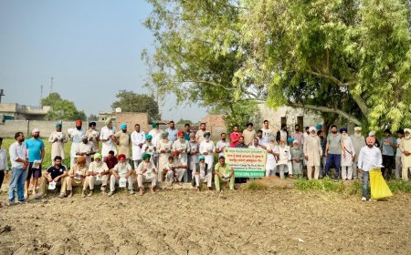 ਗਰਮੀ ਦੇ ਤਣਾਅ ਤੋਂ ਕਣਕ ਬਚਾਉਣ ਲਈ ਪਿੰਡ ਸੰਗੂਧੌਣ ਵਿਖੇ ਲਗਾਇਆ ਜਾਗਰੂਕਤਾ ਕੈਂਪ
