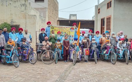 ਸਰਬੱਤ ਦਾ ਭਲਾ ਚੈਰੀਟੇਬਲ ਟਰੱਸਟ ਵੱਲੋਂ 110 ਅੰਗਹੀਣ ਵਿਅਕਤੀਆਂ ਨੂੰ ਦਿੱਤੀ ਵਿੱਤੀ ਸਹਾਇਤਾ