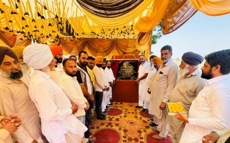 ਸੰਨੀ ਢਿੱਲੋਂ ਨੇ ਪਿੰਡ ਗੁਰੂਸਰ ਵਿਖੇ ਨਵ-ਉਸਾਰੀ ਖਾਲਿਆਂ ਦੇ ਰੱਖੇ ਨੀਂਹ ਪੱਥਰ