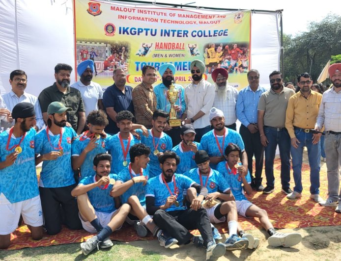 ਮਿਮਿਟ ਮਲੋਟ ਦੇ ਲੜਕੇ ਅਤੇ ਲੜਕੀਆਂ ਨੇ ਜਿੱਤੀਆਂ ਪੰਜਾਬ ਟੈਕਨੀਕਲ ਯੂਨੀਵਰਸਿਟੀ ਜਲੰਧਰ ਦੇ ਹੈਂਡਬਾਲ ਟੂਰਨਾਮੈਂਟ ਦੀਆਂ ਟਰਾਫੀਆਂ
