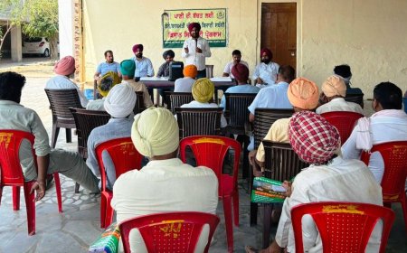 ਪਿੰਡ ਰਹੂੜਿਆਂਵਾਲੀ ਵਿਖੇ ਕਿਸਾਨ ਸਿਖਲਾਈ ਕੈਂਪ ਦਾ ਆਯੋਜਨ
