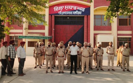 ਸ਼੍ਰੀ ਮੁਕਤਸਰ ਸਾਹਿਬ ਪੁਲਿਸ ਵੱਲੋਂ ਸੁਧਾਰ ਘਰ (ਜੇਲ੍ਹ) ਅੰਦਰ ਚਲਾਇਆ ਸਰਚ ਅਭਿਆਨ