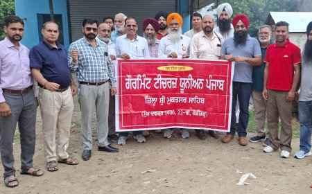 7 ਅਗਸਤ ਦੀ ਚੰਡੀਗੜ੍ਹ ਮਹਾਂ ਰੈਲੀ ਵਿੱਚ ਸ਼ਾਮਿਲ ਹੋਣ ਲਈ ਜੀ.ਟੀ.ਯੂ ਦਾ ਜੱਥਾ ਰਵਾਨਾ
