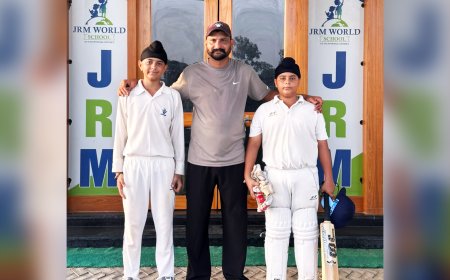 ਜੇ.ਆਰ.ਐੱਮ ਵਰਲਡ ਸਕੂਲ ਮਲੋਟ ਦੀ ਕ੍ਰਿਕਟ ਅਕੈਡਮੀ ਦੇ ਖਿਡਾਰੀਆਂ ਦੀ ਸਟੇਟ ਲੈਵਲ ਕ੍ਰਿਕਟ ਮੈਚ ਲਈ ਹੋਈ ਚੋਣ