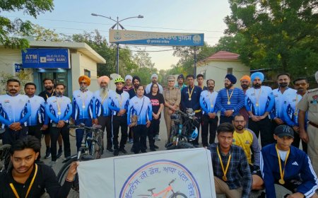 ਸ਼੍ਰੀ ਮੁਕਤਸਰ ਸਾਹਿਬ ਪੁਲਿਸ ਵੱਲੋਂ ‘ਯੁੱਧ ਨਸ਼ਿਆਂ ਵਿਰੁੱਧ’ ਮੁਹਿੰਮ ਤਹਿਤ 20 ਕਿਲੋਮੀਟਰ ਸਾਈਕਲ ਰਾਈਡ ਦਾ ਆਯੋਜਨ